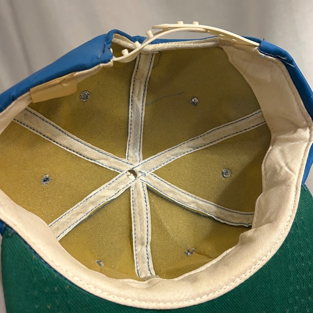 Vintage Retro CHAMP Ask The Pro Blue Nylon Snapback Hat Cap Adjustable OSFA - Picture 5 of 6